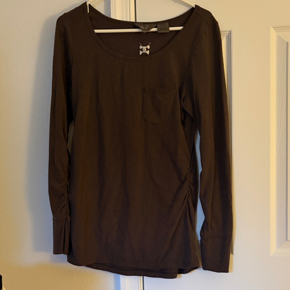 Goode Rider Women’s Brown Long-Sleeve Top L